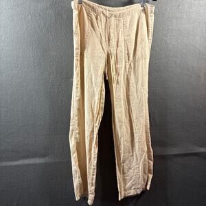 women linen pants 2 tan boho lagenlook coastal beach neutral minimalist capsule
